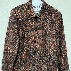 Coldwater Creek jacket, paisley tapestry, M/P size, excellent condition